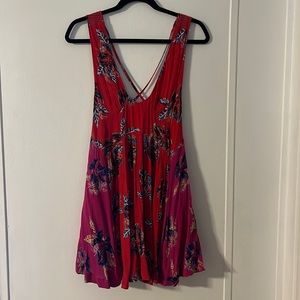 Red and pink Free People dress